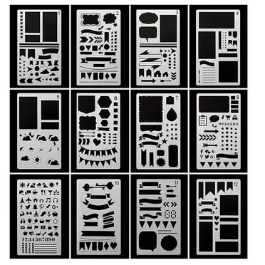 Bullet Journal Notebook Plastic Planner Stencils Journal Notebook Diary Scrapbook Diy Drawing Template