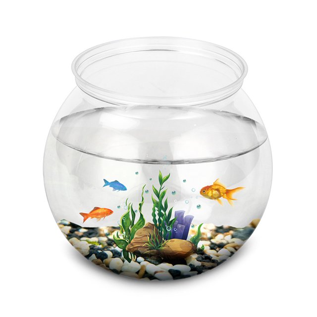 Cute Transparent Round Fishbowl Ball-shaped Anti-fall Shatterproof Aquarium For Weddings Living Room Desktop Home Decoration