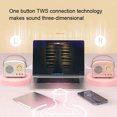 thumbnail image 3 of Speaker, Adjustable Volume Support Dual Pairing BT 5.0 Retro  Speaker  For Home, 3 of 8