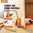thumbnail image 2 of VEVOR Pocket Hole Jig Kit, 34 Pcs Pocket Hole Jig System with 11" C-clamp, Fixture, Step Drills, Wrenches, Drill Stop Rings, Square Drive Bits, Toolbox, for DIY Carpentry Projects, Adjustable, 2 of 9