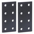 thumbnail image 2 of Panneau de Joint de 8 Trous, Noir Joignant la Résistance de Compression de Plaque 2Pcs Rectangle en Alliage d'Aluminium pour la Table, 2 of 8