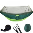 thumbnail image 1 of Automatic Quick-opening Tent-type Camping Hammock With Mosquito Net Lightweight Parachute Hammock For Camping Backpack Trekking Travel Backyard Beach 55”*114” Maximum Load-bearing 441LB, 1 of 8
