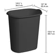 thumbnail image 3 of Sterilite 20 L Rectangular Wastebasket- Black, 3 of 3