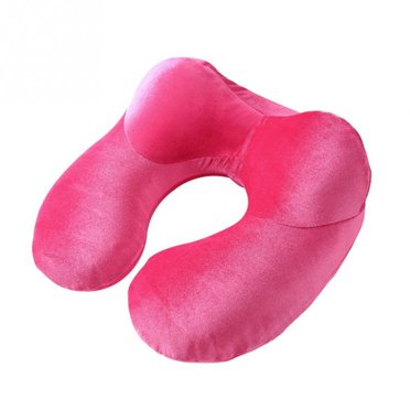 E-Trad Oreiller de Voyage Gonflable en Forme de U pour le Cou, Oreiller d'Air Doux, Coussin de Tête pour Dormir