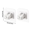 thumbnail image 1 of LSLJS Curtain Rod Hook-Non Perforated Curtain Rod Rack- Household Wall Adhesive Bracket Clip-Door Curtain Telescopic Rod Hook, Home Accessories, 1 of 3