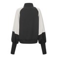thumbnail image 4 of FAIWAD Womens Casual Mock Neck Sweatshirt Puff Long Sleeve Patchwork Pullover Loose Workout Tops, 4 of 4