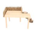 thumbnail image 1 of Hamster Plate-Forme d'Escalade Bois Naturel Stable Hamster Multifonction avec Échelle Rotative pour Petits Animaux de Compagnie, 1 of 14