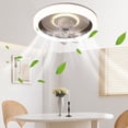 thumbnail image 3 of Ceiling Fans with Lights and Remote Clearance,360 °Moving Modern Ceiling Fans with Lights and Remote,Dimmable Low Profile Ceiling Fan,Flush Mount Bladeless Ceiling Fan for Bedroom Home Restaurant, 3 of 5