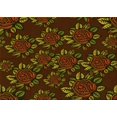 thumbnail image 1 of Ahgly Tapis Rectangulaire Lavable en Machine Intérieur Transitionnel Jaune Foncé Vert, 7 Pieds x 9 Pieds, 1 of 7
