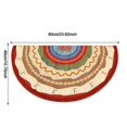 thumbnail image 3 of TIELUTT Semicircular Floor Carpet Mat Half Round Entrance Door Rug Non Welcome Doormat for Patio Front Door Knitted Blanket Size Throw Blanket Knit Comfy Rug of the Rings Blanket Cute Area Rugs, 3 of 8