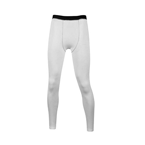 LANBAOSI Youth Boys Compression Leggings Unisex Athletic Pants Base Layer Football Workout Tight Size 5