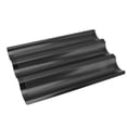 thumbnail image 1 of Baguette Pan, Stainless Steel Easy To Clean Easy To Release Perforated Design Black French Bread Pan 3 Slots  For Home For French Bread, 1 of 8