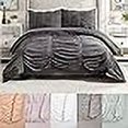 thumbnail image 3 of Modern Heirloom Emily Texture (Gris Foncé) Ensemble de Douillette 3 Pcs - Grand Lit/Grand, 3 of 4