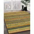 thumbnail image 2 of Ahgly Company Tapis d'Intérieur Carré Abstrait Jaune, 8 Pieds Carré, 2 of 6