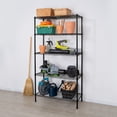 thumbnail image 3 of Hyper Tough 5 Tier Metal Storage Rack, Black Color, 350lbs Loading Capacity for Each Shelf, 5 Tier Shelving, Heavy Duty Metal Shelf, 3 of 7