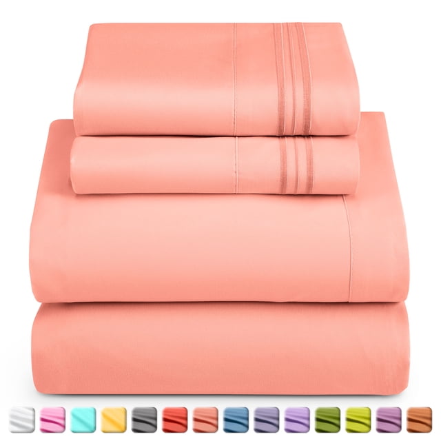 Nestl Full XL Sheet Set, 1800 Series Microfiber Deep Pocket 4 Piece Bed Sheet Set