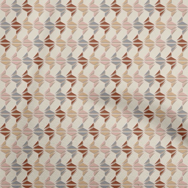 oneOone Silk Tabby Light Brown Fabric Geometric Sewing Craft Projects Fabric Prints By Yard 42 Inch Wide