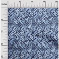 thumbnail image 2 of oneOone Velvet Blue Fabric Abstract Sewing Material Print Fabric By The Yard 58 Inch Wide, 2 of 4