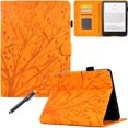 thumbnail image 1 of GSFY Case for All-new 7" Kindle Paperwhite 12th Gen 2024 & Kindle Colorsoft Signature Edition 2024, PU Leather Protective Smart Shell Flip Stand Cover with Card Slots Auto Sleep/Wake, Orange, 1 of 7