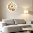 thumbnail image 4 of Modern Wall Clock for Living Room Decor - Silent Non-Ticking Quartz Hanging Clock with LED Light, 4 of 7