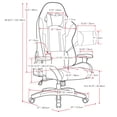 thumbnail image 3 of CorLiving Ergonomic Black Mesh High Back Gaming Chair, 3 of 9