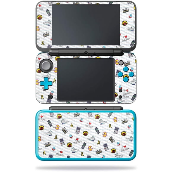 MightySkins Carbon Fiber Skin for Nintendo New 2DS XL - Love The 90s | Protective, Durable Textured Carbon Fiber Finish | Easy to Apply, Remove, and Change Styles | Made in The USA