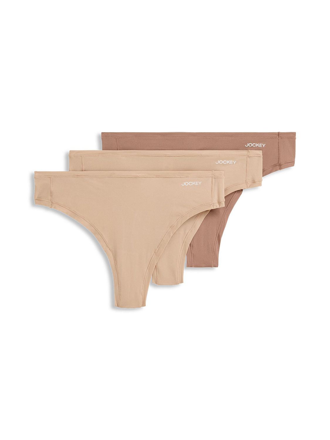 Jockey Essentials Stretch My Way Thong - 3 Pack