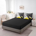 thumbnail image 4 of YST 7-Piece Patchwork Geometric Triangle Bedding Set, Queen Size, Modern Geometry Comforter Set, 4 of 5