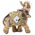 thumbnail image 3 of Figurine d'Éléphant, Statue d'Éléphant en Résine Feng Shui Chanceux, Fond Vert, 3 of 8
