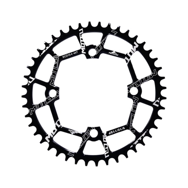Plateau de Vélo 104BCD Roue de Chaîne Anneau de Chaîne Rond de Bicyclette Pièces Guide-Chaîne Noir 44T