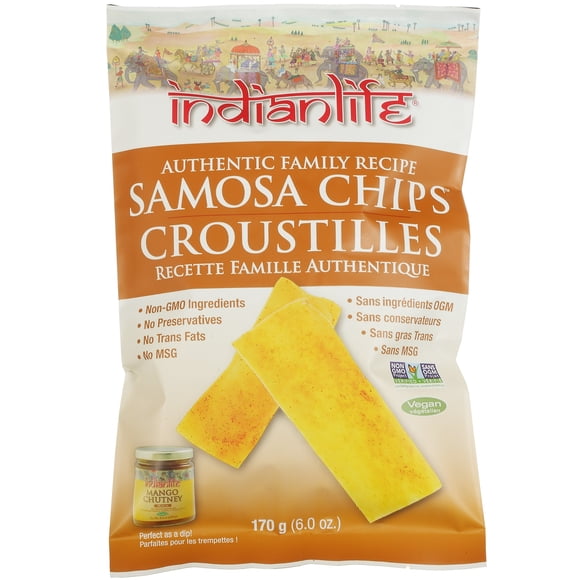 Indianlife Chips Samosa 170g -Vegan and Non-GMO
