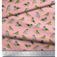 thumbnail image 3 of Soimoi Silk Fabric Flycathcer Bird Print Fabric by the Yard 42 Inch Wide, 3 of 5