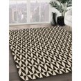 thumbnail image 3 of Ahgly Company Tapis Rond Lavable en Machine Intérieur Transitionnel Gris Minuit, 8 Pieds Rond, 3 of 7