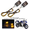 thumbnail image 1 of 2Pcs Moto Universelle, 2Pcs Moto Universelle Mini Jaune LED Tour Lumière Auto Accessoire Argent Transparent, 1 of 8