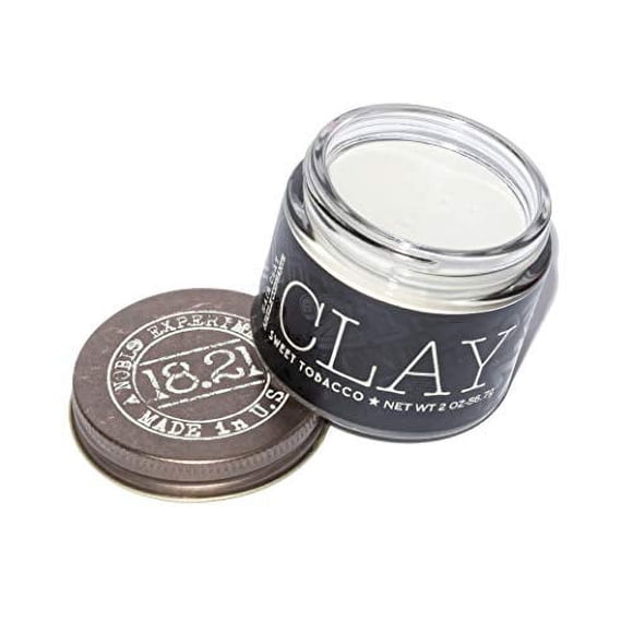 18.21 Man Made Produit de Coiffage 2 Oz. Parfum Original de Tabac Doux en Argile avec Fini Mat
