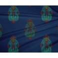 thumbnail image 4 of oneOone Polyester Lycra Navy Blue Fabric Floral & Paisley Block Sewing Craft Projects Fabric Prints By Yard 56 Inch Wide, 4 of 4