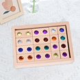 thumbnail image 4 of Milaget Wood Rainbow Stacking Game Creative Bricks Toys Stacking Blocks Toys for Baby 32 Pcs, 4 of 8