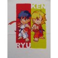 thumbnail image 2 of Street Fighter Classic Ken & Ryu Chips Crew Neck Short Sleeve Boy's White T-shirt-Small, 2 of 4