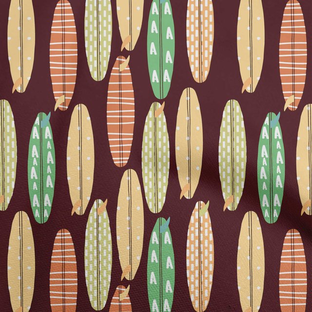 oneOone Rayon Brown Fabric Kids Floral Sewing Craft Projects Fabric Prints By Yard 56 Inch Wide
