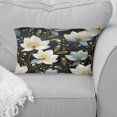 thumbnail image 1 of Designart "Refined Floral Grace In Ivory" Floral Throw Pillow - Traditional Pillow For Couch - Insert And Pillows Covers For Bedroom Decor, 1 of 5