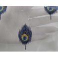 thumbnail image 4 of oneOone Georgette Viscose Fabric Peacock Feather Ikat Print Sewing Fabric BTY 42 Inch Wide, 4 of 4