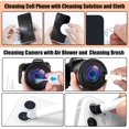 thumbnail image 4 of Djiypn Keyboard Cleaner Kit, Electronics Cleaning Kit with Retractable Big Brush, Portable 20-IN-1 Multi-Tools Kit for Phones, Tablet, Computer, PC, TV Camera Lens with 10ml Mist Spray (White), 4 of 9