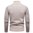 thumbnail image 4 of HAiming Chandail pour Homme à Manches Longues, Col Ras du Cou, Extensible, Décontracté, Couleur Unie, Chandail à Enfiler, Hauts, Vêtements Tendance, 4 of 8