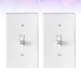 thumbnail image 4 of Milisten 4PCS Toggle Switch Mechanical Switch Panel Home LED Light Wall Switch with Screws (White), 4 of 6