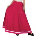 thumbnail image 1 of Bimba Women Long Boho Maxi Skirt Cotton Flared Skirts With Drawstring Waist, 1 of 2