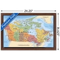thumbnail image 2 of Map - Canada Wall Poster, 22.375" x 34" Framed, 2 of 4