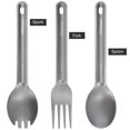 thumbnail image 3 of Mosiee Ultralight Titanium Fork Camping Spoon Spork Tableware Outdoor Spoon Camping Tableware For Outdoor Backpacking Dinner Tools, 3 of 8