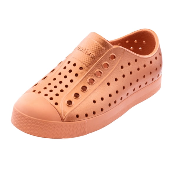 Native Jefferson Metallic Kids Shoes - Orange - C11