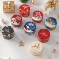 thumbnail image 2 of Christmas Candy Tins Decor  Candy Cookie Packaging Jar Candle Containers, 2 of 4