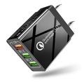 thumbnail image 1 of Chargeur Mural USB QC3.0 Adaptateur d'Alimentation USB 3 Ports Prise d'Alimentation USB Chargeur Mural - Noir, 1 of 4